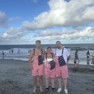 Bindefon Stretch American Flag Overalls Shorts Romper 4th of July Jumpsuits Work Bibs Coveralls Gifts for Men Labor Day Menswear