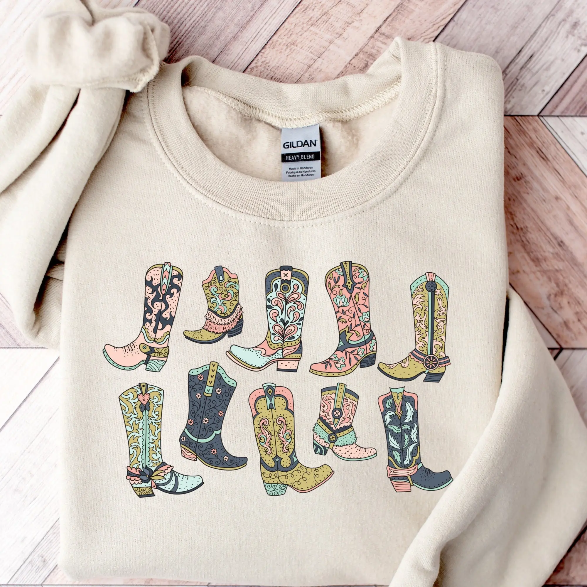 Cowgirl Boots Shirt, Country Concert Hoodie, Western Graphic for Women, Cute Country Hoodie, Cowgirl Sweater