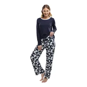 The Tranquil Bloom in Navy Blue