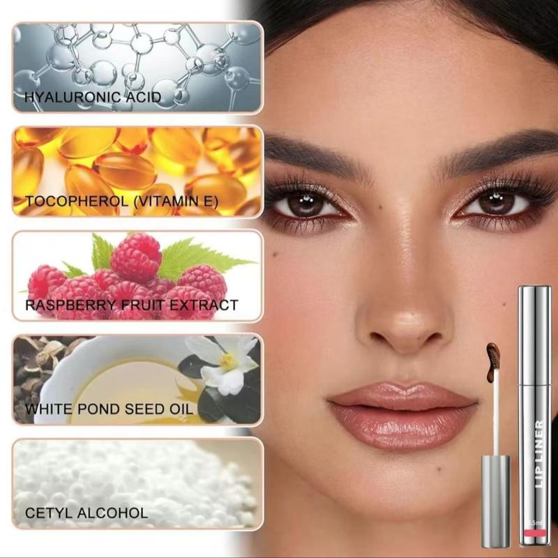 4Pcs Peel off Lip Liner Stain, Lip Gloss Lip Tint Set, Peel Off Nude Lipliner Makeup Velvet Matte Tattoo Peel Off Lip Liner Set Long-Lasting Waterproof Transfer-proof Brightening