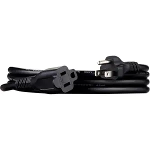 Extension Cord, 3 Prong Outlet Extender, Indoor Power Cord, 13 Amps, 125V, 6 Ft, Black
