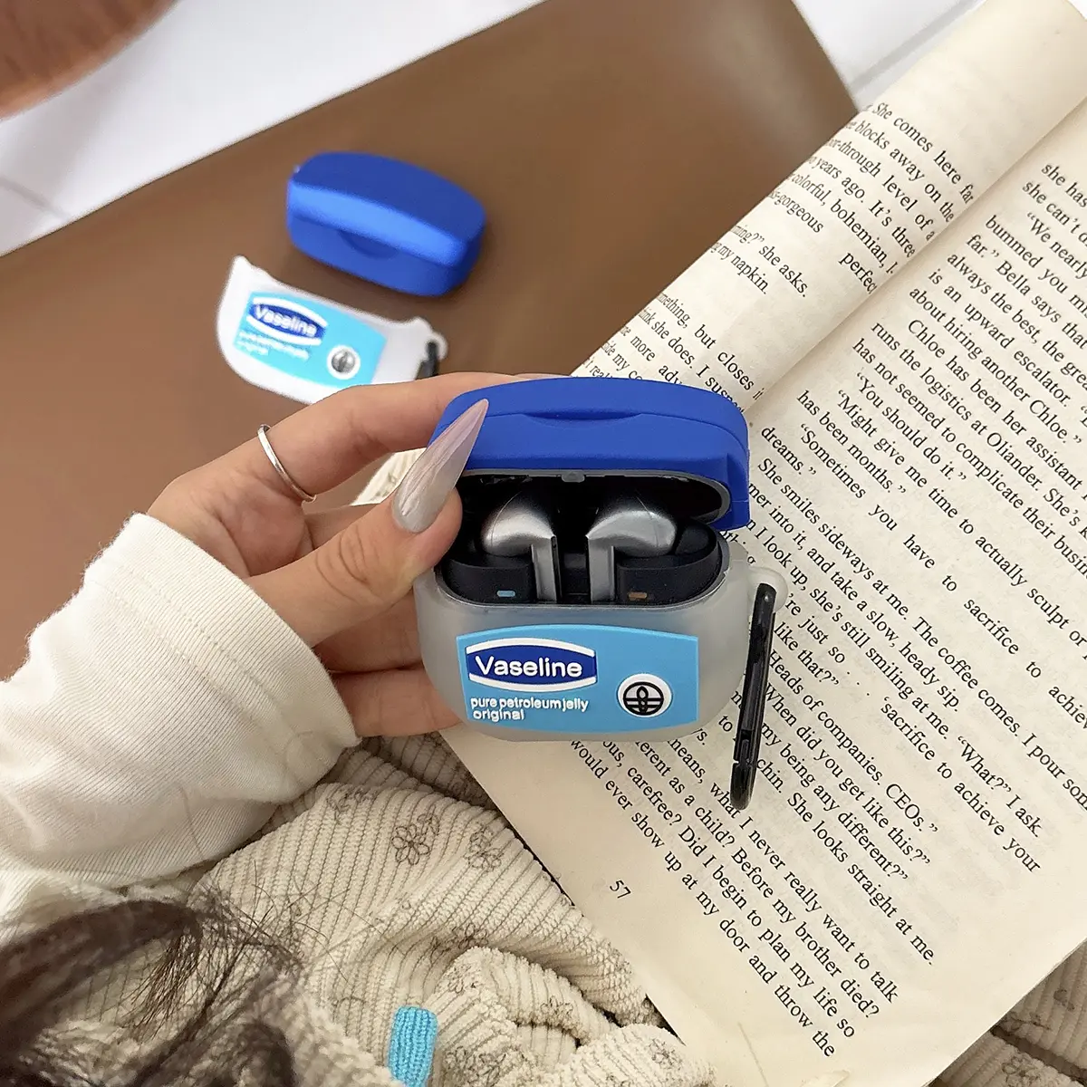 For Samsung Galaxy Buds 3 Pro FE Buds3 Earphone Case 3D Creative Vaseline Cartoon Silicone Protective Headphone Box Cover