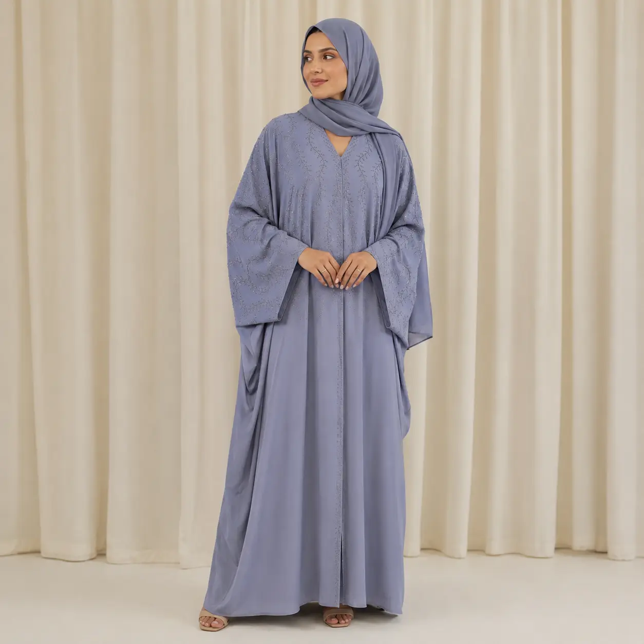 Farah Abaya - Light Grey