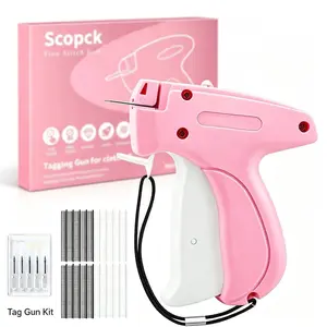 Tagging Gun Kit, Quick Clothing Fixer with 5 Needles + Fasteners, No Sewing Hem Tool, Price Tag Gun for Retail & Thrift Stores