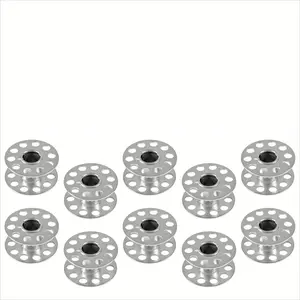 12pcs Sewing Machine Bobbin And 2pcs Cases For Quilting, Crocheting, Art Project, Crafting, Embroidery, Industrial Sewing-machine, Sewing Work, Embroidery Work, Sewing Supplies Crafts