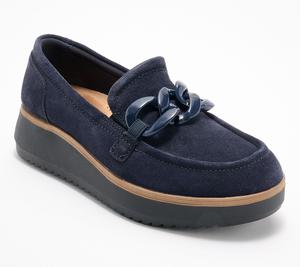 Clarks Collection Leather/Textile Loafers - Zylah May