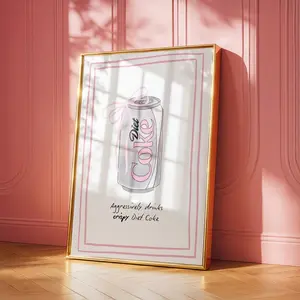Diet Coke Wall Print |    Fun Home Decor | Trendy Diet Coke Wall