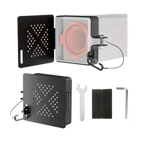 Aluminum RV Bumper End Caps - Fits standard 4-inch square RV bumpers, no insect vents, secure waste pipe storage, essential RV travel accessory - 2-pack, plus installation tools