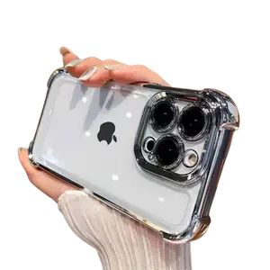 Suitable for Apple iPhone 16 15 14 13 12 Pro Max 11 Plus silicone shock resistant phone cases Protection screen protector Durable Cellphone Shockproof Cover