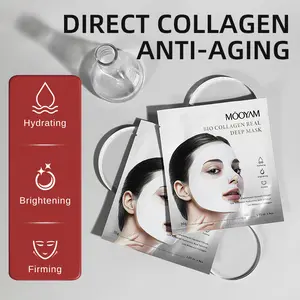 Nisex Hydrolyzed Collagen Sleeping Mask - 4 Sheets, Deep Hydration, Anti-Aging, Fragrance-Free & Alcohol-Free, Dissolving Face Mask for All Skin Types Skincare Comfort