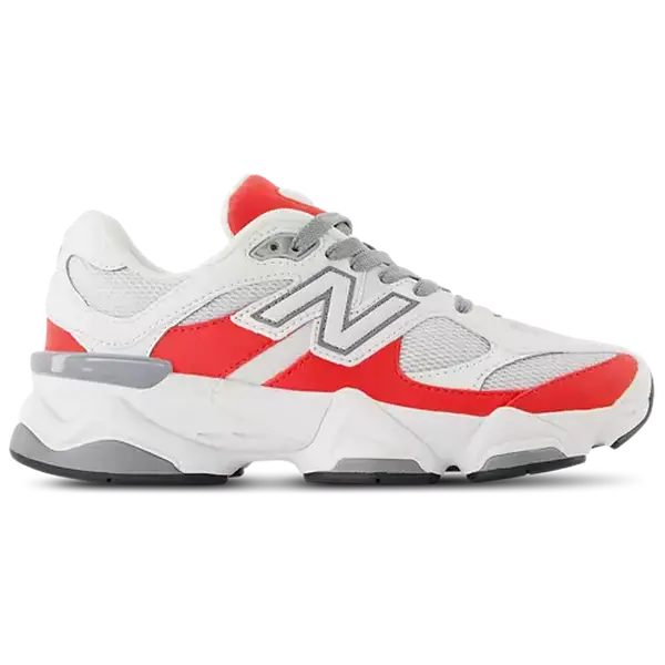 New Balance 9060 White Red Youth / Women's Perfect Casual Daily Lifestyle Sneaker Fashion Footwear Gym Walking Shoe Running Sneaker Girl