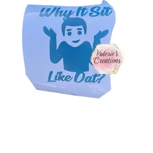 “Why it sit like that?” 6x5 Car Decal