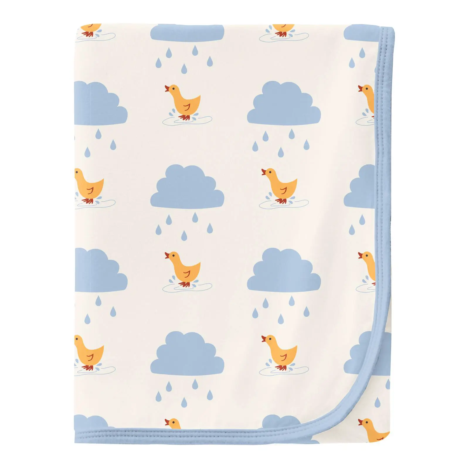 Natural Puddle Duck Swaddling Blanket