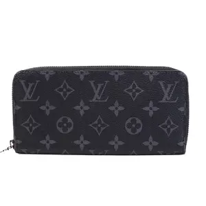Pre-owned Louis Vuitton canvas Small Leather Goods Zippy Wallet Monogram Eclipse L25111083