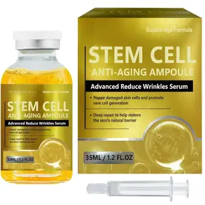 Stem Cell Serum for Face, Effective Microneedling Serum, for Anti-Aging, Anti-Wrinkle & Scar Removal, Old Stem Cell S-erum Ampoule to Use with and Without MicroNeedling, 1.2Fl Oz
