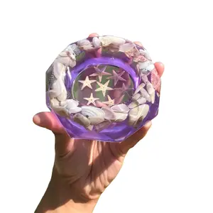 Mudita purple seashells ashtray Accessories Lighter