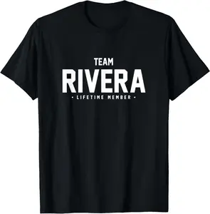 100% Cotton  Unisex Team Rivera Shirt Cute Matching Family Reunion Gift T-Shirt