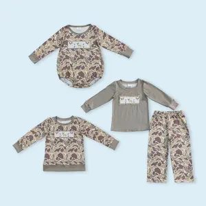 Duck deer camouflage long sleeves kids boy outfit kids wear