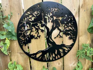 Steel Metal Circle of Life Tree