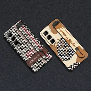 Dirt-resistant Back Cover Phone Case For infinix Hot50 Pro/X6881 Shockproof commerce Plain color masculine Anti-dust geometry Fashion Design simple Phone Holder Waterproof Durable