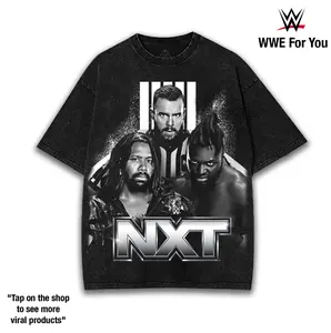 WWE NXT T-Shirt Featuring Carmelo Hayes, Trick Williams & Wes Lee – Showcasing Their Explosive In-Ring Careers, Championship Pursuits, Rivalries & Breakout Performances Defining the Future of NXT Dominance