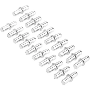 20 count Cabinet Wardrobe Shelf Support Pins Studs Pegs  Tone (5mm x19mm)
