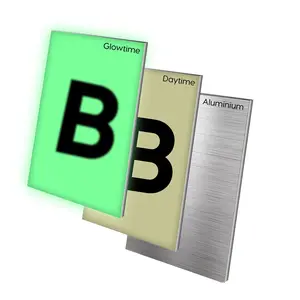 House Letters & Numbers for Outside Light Up Solar - Solar House Letters for Outside on Mailbox or Sign - Glow In The Dark Lighted Letter A to D - Illuminated for Easy Address Discovery