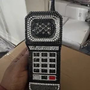 Phone Clutch Bag with Rhinestone Embellishments and Unique Design for Stylish Accessory