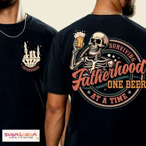 Fathers Day Shirt, Surviving Fatherhood One Beer At A Time, Dad Shirt, Fathers Day Gift For Husband, Fatherhood Shirt, Funny Dad Shirt