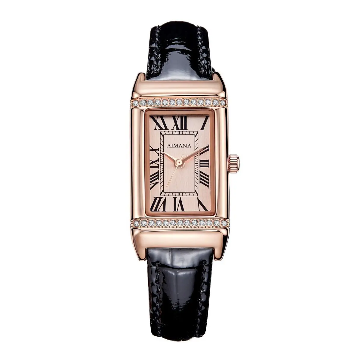 AIMANA 2025 Women’s Square Analog Watch - Cowhide Leather Strap, Minimalist Casual Pointer Dial, << 30M Water Resistant Quartz Design, Rectangular, Female