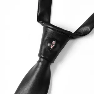 Modern Leather Tie, Soft Design for Daily Professional Use, Breathable and Color Options, Soft Leather, Comfortable Tie