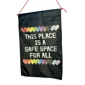 Safe Space Garden Flag | This Place is a Safe Space For All