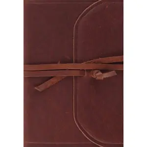 ESV Large Print Compact Bible (Natural Leather, Strap Flap)