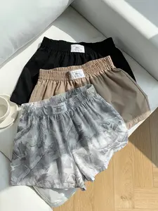 VYNCE 3pcs Women's Casual Printed Woven Shorts for Everyday Comfort