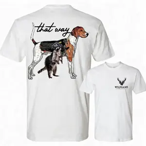 That Way Coon Hunting T-Shirt, Pointer Dog and Raccoon Graphic Tee, Funny Night Hunt Shirt, Hunting Dog Lover Apparel, Gift for Coon Hunters