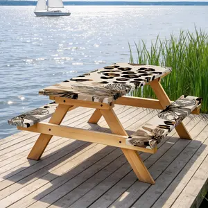 3pcs Picnic Table Watercolor Flower Tablecloth | Cute Outdoor Picnic Decor