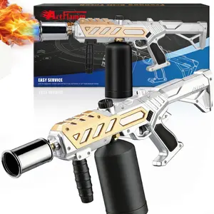 【FathersDayGift】Powerful Propane Torch Gun, Kitchen Grill Torch with Detachable Design, Adjustable Flame Torch for Christmas Gift, BBQ, Welding, Camping Charcoal (Tank Not Included) fathersdaygift