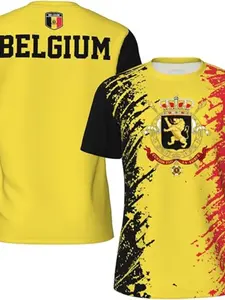 Senegal Flag Texture Sports T-Shirt with 3D Print, Casual Loose-Fitting Top for Running, Cycling, Football, Tennis, Fitness, Rock Climbing