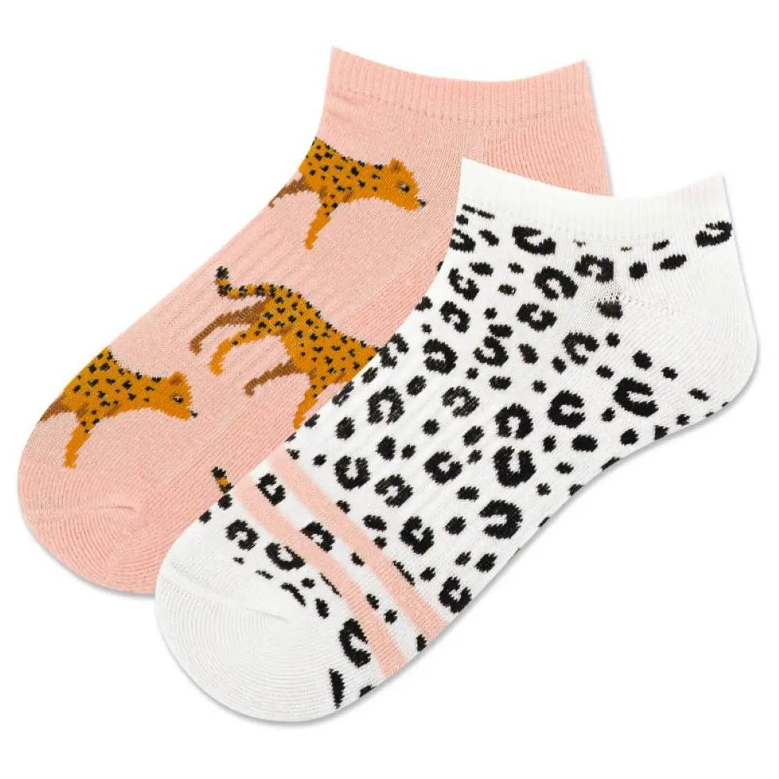 Hot Sox Womens Cheetahs Low Cut Sock 2 Pair
