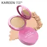 KAREEN Pressed Setting Beauty Powder - 4# Super White (Not Transparent) Cosmetic, Waterproof, Long-Lasting Matte Finish, Oil Control, Pore-Blurring, Fine Line-Smoothing, Lightweight, Non-Cakey, Full Coverage for All Skin Types, 48 Months Shelf Life