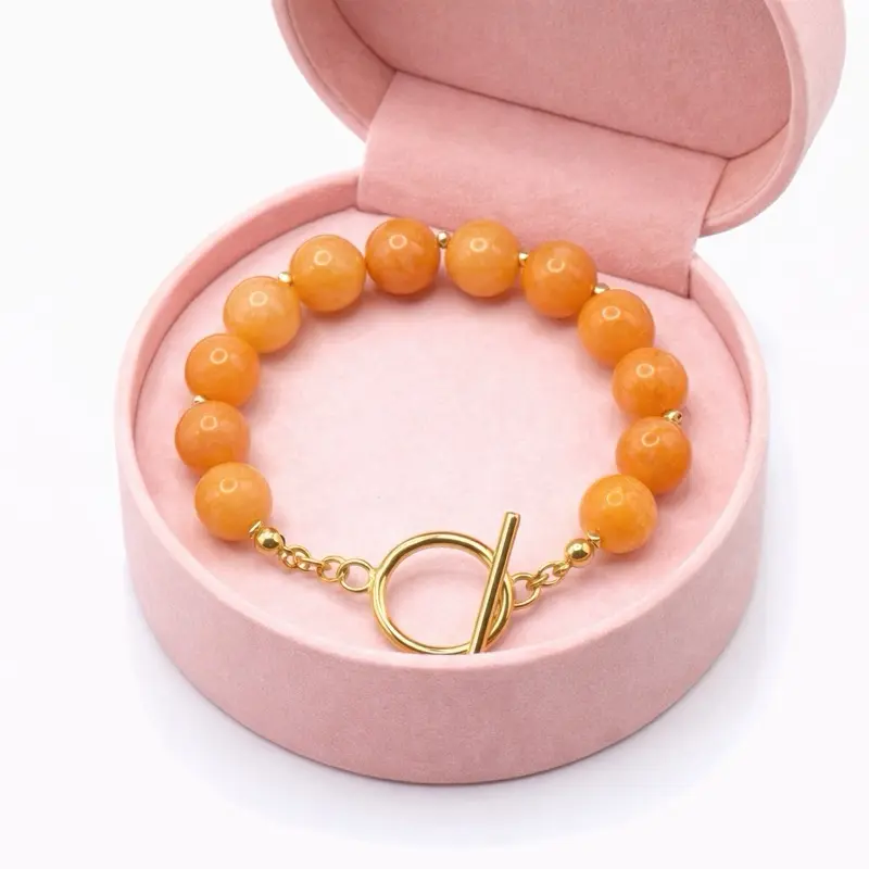 Dark Yellow Jade brazalet