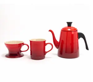 Le Creuset Pour-Over Gooseneck Kettle w/ Cone & Mug Set