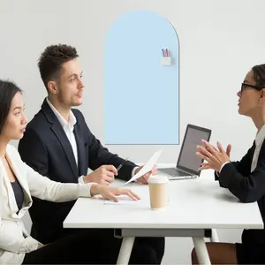 Flexible Magnetic Whiteboard Roll, Easy-To-Tear Adhesive, Anti-Fouling Surface, Ideal for Kids' Drawings & Weekly Plans, Includes Storage Box