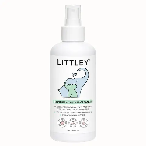 Littley 8oz pacifier & teether cleaner | fragrance-free HOCl spray for pacifiers, teethers, bottles and baby essentials