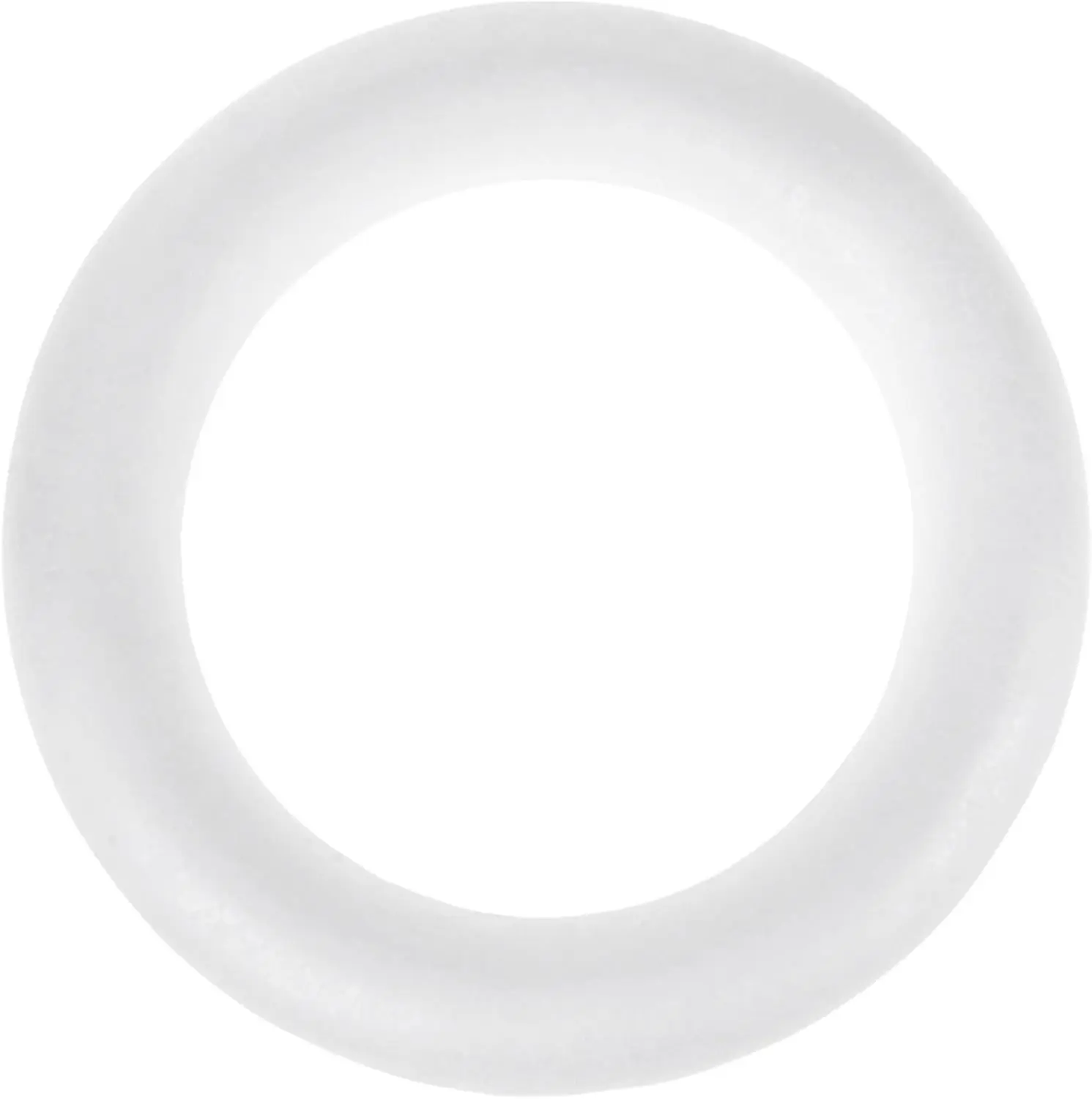 Craft Foam Wreath 12-inch White