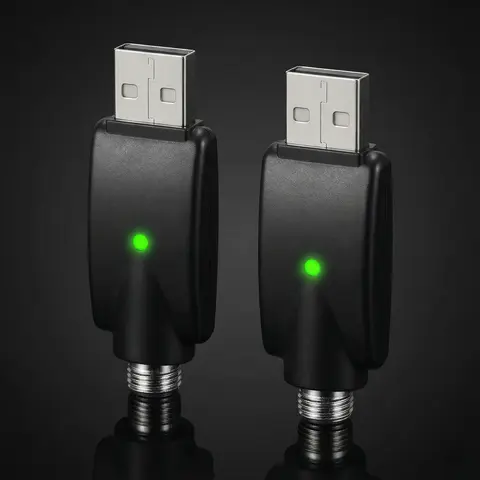 510 Threaded Intelligent USB Fast Charging Cable - Car Electronics Charger Accessory with LED Indicator, Durable PVC Material, Overcharge Protection, Fast Chip Control, Stylus & Iron Compatibility, Portable Chargers