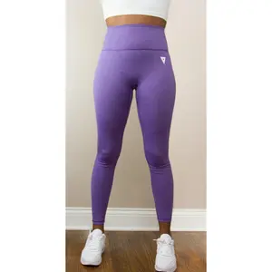 Vibrant V-Contour Leggings (Purple Passion)