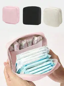 Sanitary Napkin Storage Bag, Portable Cosmetics Lipstick Holder, Makeup Organizer Pouch, Travel Cosmetic Bags, Large Capacity Waterproof Fabric, Ideal for Travel & Daily Use, Travel Essentials