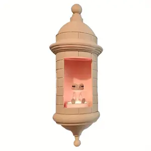 Puerto Rico Garita Wall Lizard Castle Statue, Wall Hanging Handmade Home Decoration, 3D Printed Festival Decoration, Suitable for Halloween, No Battery Required, Handmade Decorative Ornaments