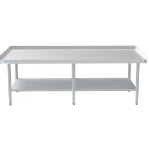 30" x 72" 16-Gauge Stainless Steel Equipment Stand with Galvanized Undershelf, EQT-163072.